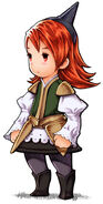 Artwork von Refia als Beschwörerin aus Final Fantasy III (DS)