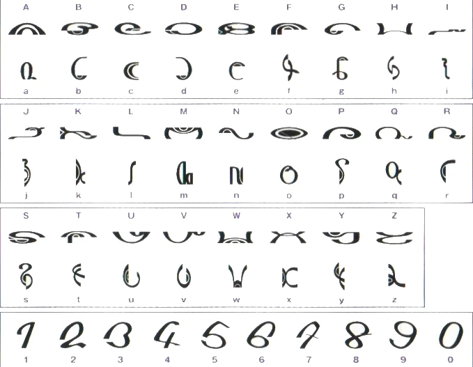 Schriftzeichen Spiras