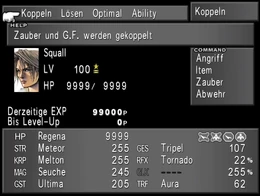 Kopplungs-Menü FFVIII