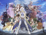 Final Fantasy IV Charaktere Artwork Yoshioka