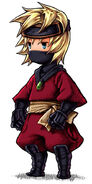 Artwork von Ingus als Ninja aus Final Fantasy III (DS)
