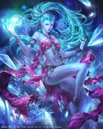 Artwork der Karte Shiva: FFVII aus Mobius Final Fantasy von Livia Prima