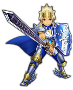 Artwork des Paladins in Final Fantasy Explorers