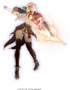 Elvaan w Runenfechter FFXI.png (326 KB) Eine Elvaan als Runenfechter