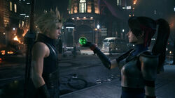 Jesse gibt Cloud Materia FFVII Remake