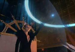 Edea wehrt das Attentat auf sie ab.