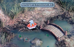 Quina bei der Froschjagd