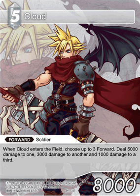 【激レア】 ファイナルファンタジーTCG ホロ クラウド ファイナルファンタジーTCG クラウド フルアート fftcg - メルカリ