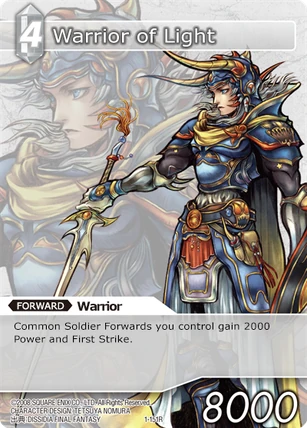 Warrior of Light | Final Fantasy Trading Card Game Wiki | Fandom