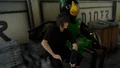Noctis taking a breather with Kenny Crow.