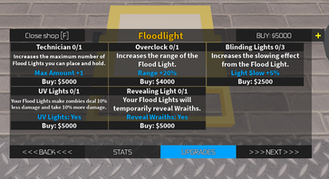Reveal flood clearance lights