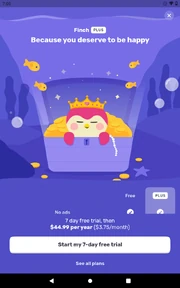 Finch Plus | Finch: Self Care Pet Wiki | Fandom