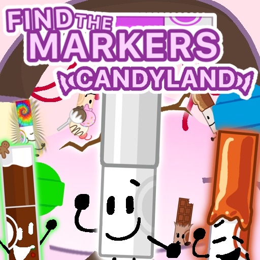 FIND THE MARKERS's creator plays with BFDI's creator (Candyland update)  (plus two precious frends) 