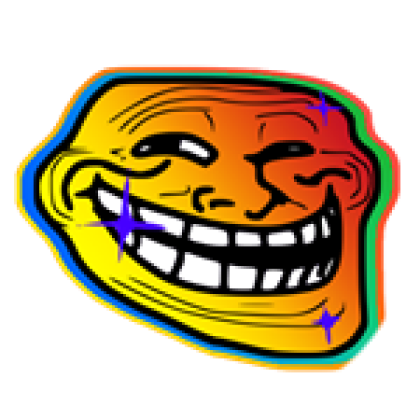 Rainbow Sticker Trollface | Find The Trollfaces Wiki | Fandom