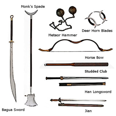 types of bladed weapons