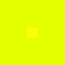 Color yellow on greenish yellow