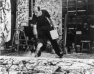 Pollock in his studio