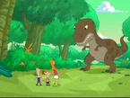 Fineasz, Ferb i Fretka widzą dinozaura