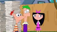 Phineas and Fer and Isabella look very confuse