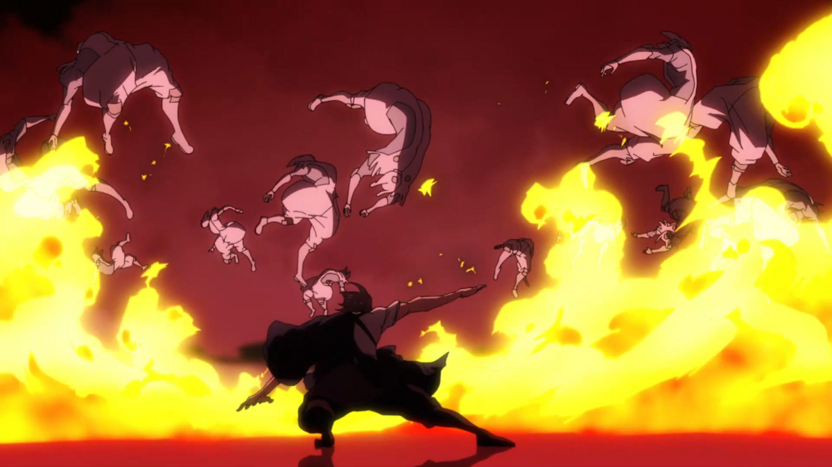 Fire Force - Beni vs Demon crazy fight 🤯 In Year 198 of the Solar