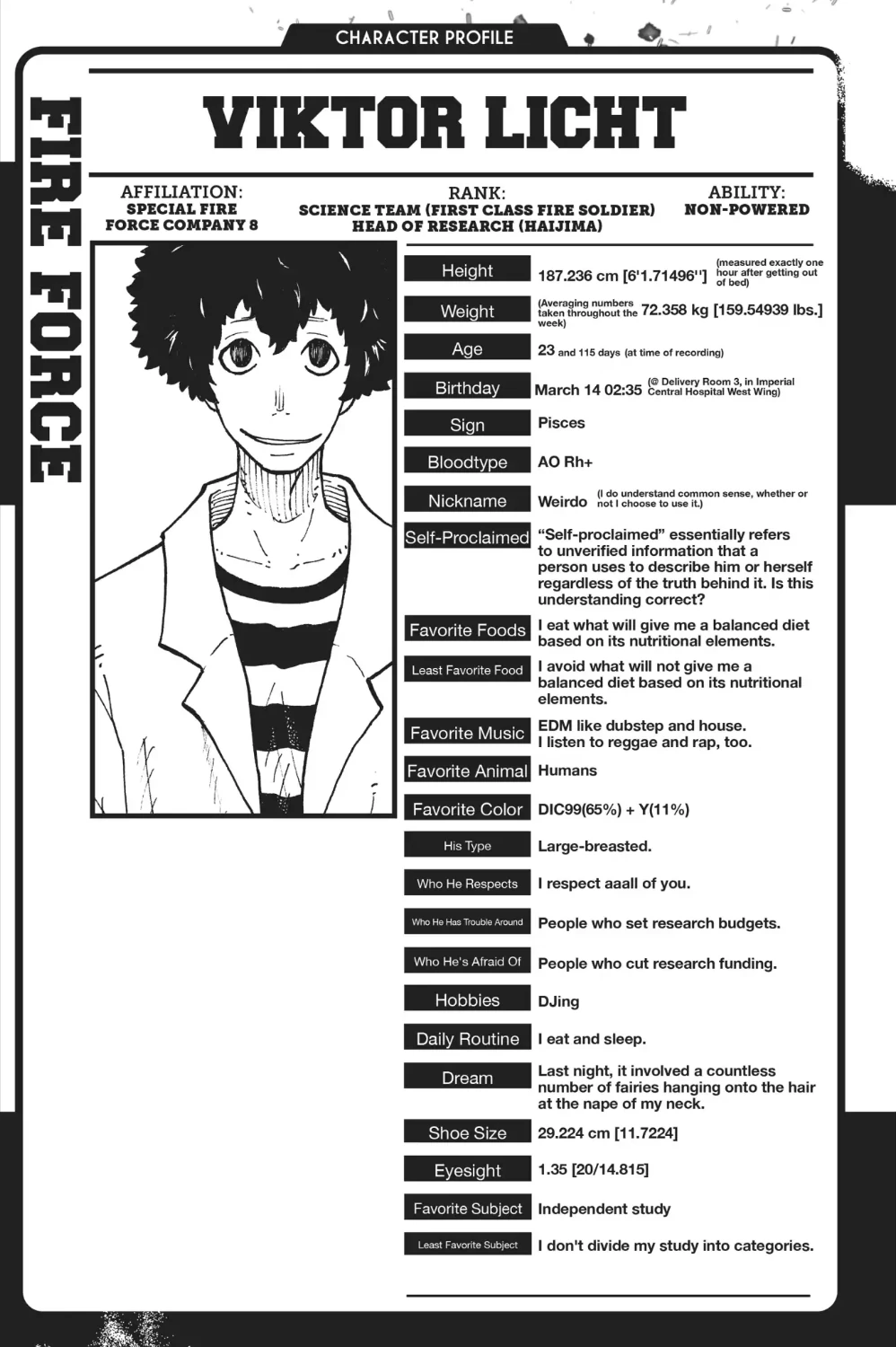 Viktor Licht Fire Force Wiki Fandom Viktor Licht Fire Force Wiki Fandom