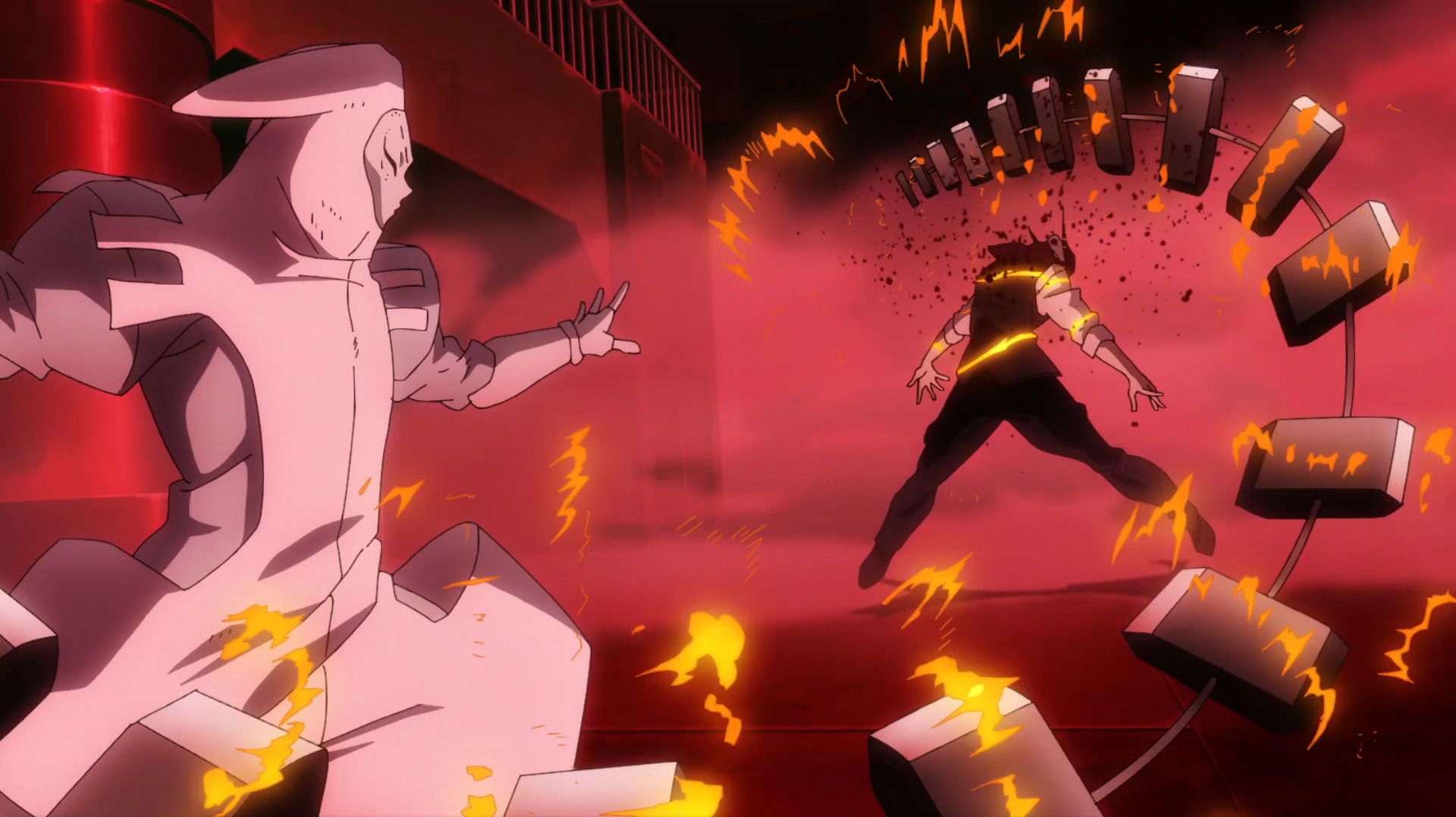Anime- Fire Force. Benimaru and Joker vs the Holy Sol temple. Pt. 1
