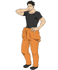 Apariencia completa de Akitaru