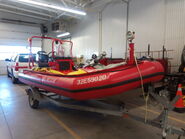 Polaris/Mercury rescue boat