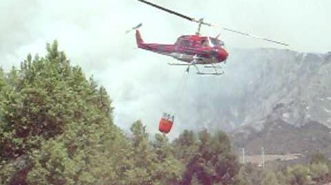 Station Fire - Helicopter Getting Water 1