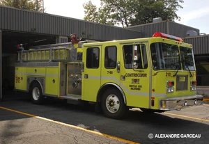 The pumper delivered to Contrecoeur, Québec.