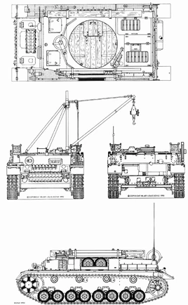 Bergepanzer IV outline
