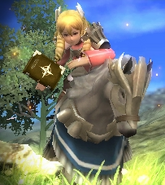 Maribelle wielding the tome of Arcthunder in Awakening.