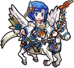 Windswept Knight Catria's sprite from Heroes.