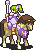 FE8 Sprite de L'Arachel en batalla