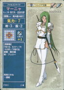 Annand, as she appears in the Promotional series of the TCG as a Level 10 Falcon Knight.