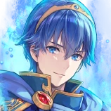 Emblem Marth's portrait from Heroes.