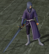 Zihark wielding the Steel Blade in Path of Radiance.