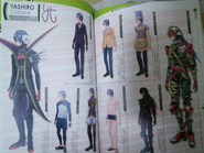 Yashiro's costumes