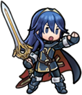 Lucina's sprite in Fire Emblem Heroes.