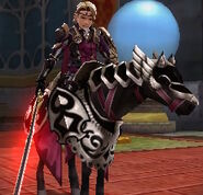 Battle model of Xander as a Paladin in Fates.