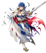 Artwork of Resplendent Marth from Fire Emblem Heroes.