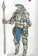 Concept artwork of the male variant of the Cavalier class from Awakening.