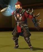 Saizo's battle model as a Master Ninja.