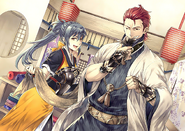 Ilustración de Saizo y Oboro.