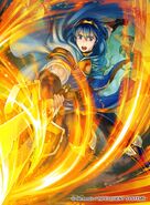 Artwork of Marth in Fire Emblem 0 (Cipher) by Senri Kita.