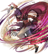 Artwork of Deen as the Bladed Sandstorm from Fire Emblem Heroes by PenekoR.