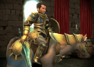 Brady's battle model as a Paladin in Awakening.