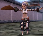 Battle model of Orochi, a female Diviner from Fates.