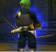 The complementary quiver of Innes' Bow, as it is depicted attached to Innes' back.