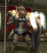 Sumia's battle model as a Knight in Awakening.